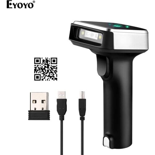 Eyoyo 1D Barcode Scanner Wireless scaner Bar code Reader bluetooth PDF417 QR 2D Data Matrix UPC lector codigo de barra 1D Read