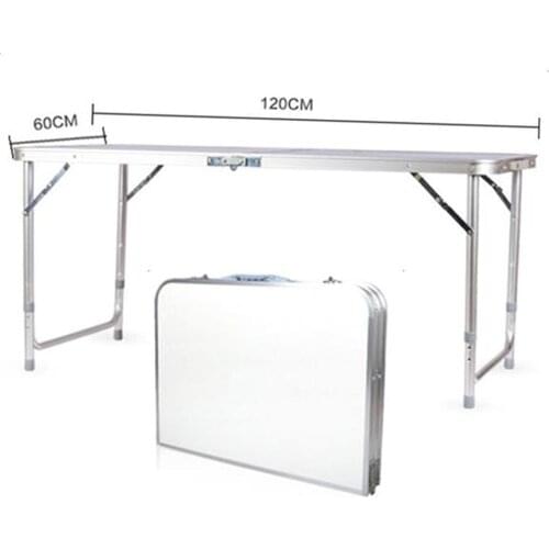 Adjustable Height Portable Folding Table Aluminum Alloy Multipurpose Home Use Camping Picnic BarbecuesTable