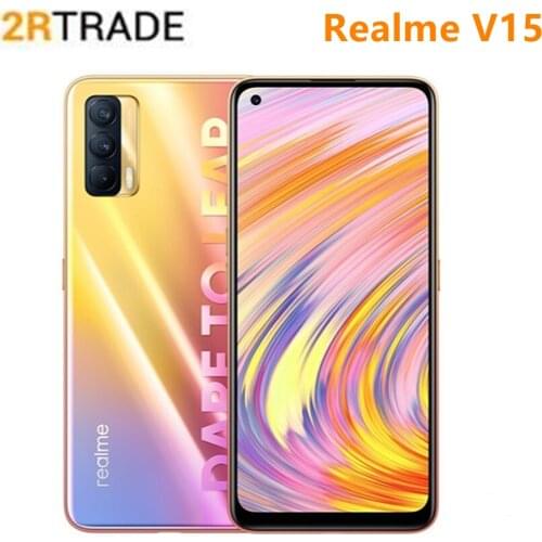 Realme V15 Dimensity 800U 5G SmartPhone 6.4 Inch AMOLED Full Screen 50W Flash Charging 4310mAh Battery 64 MP 5G+5G SA/NSA