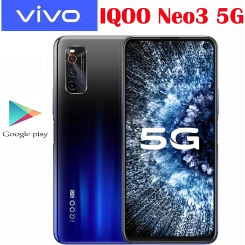 New Original Official Vivo IQOO Neo 3 5G SmartPhone Snapdragon 865 Android 10 6.57inch 2400x1080P 44W Super Charger 4500Mah NFC