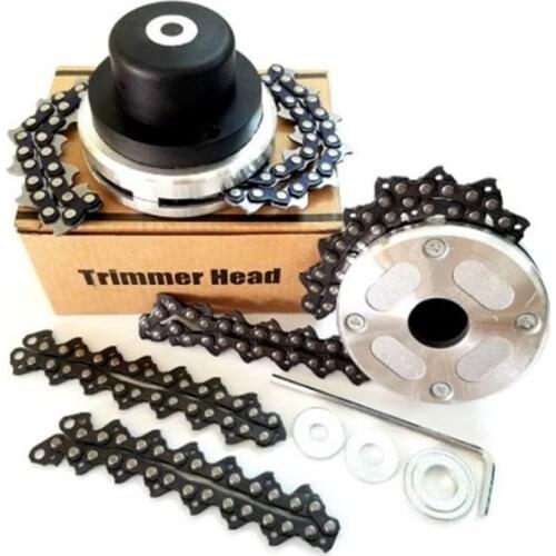 Universal M10 Trimmer Head Chain Brushcutter Garden Grass Trimmer with Thickening Chain for Lawn Mower Garden Power Tools