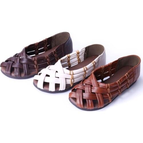 Womens Shoes Flat Hollow out Summer Women Flat Shoes 100% Genuine Leather Ladies Ballerina Shoe Foldable Ballet Flats Woman