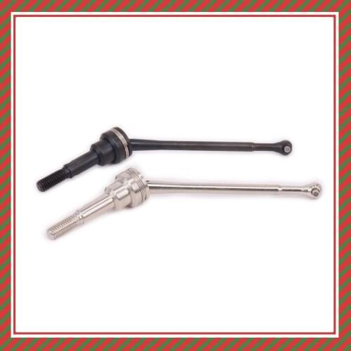 2PCS Iron Black #45 Steel Silver Front/Rear Cvd Universal Drive Shaft Model Car 1/10 Himoto Big Foot E10Mtl E10Mt E10Bp 33604 RC