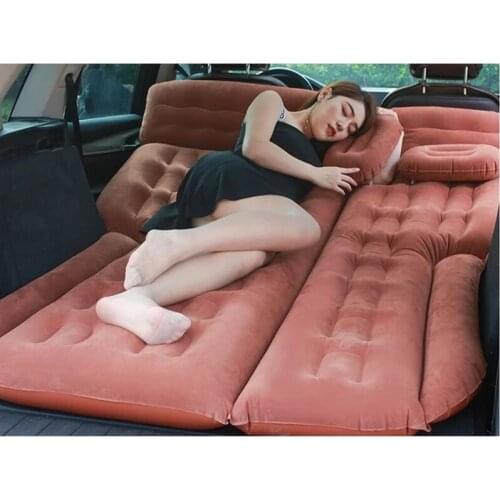 2021 Camping Car Bed 185*110CM Car Mattress Car Back Seat Cover Air Mattress Colchon Inflable Para Auto Travel Bed For SUV