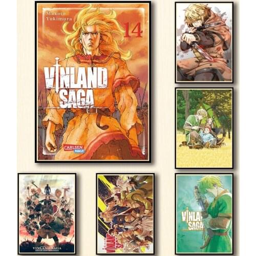 29 Designs Vinland Saga Whitepaper Poster HomeDecal Painting Wall Sticker for Coffee House Bar