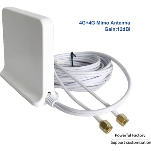 698-2700Mhz Omni indoor Magnetic Base lte wifi White 2x2 Mimo Antenna 4G