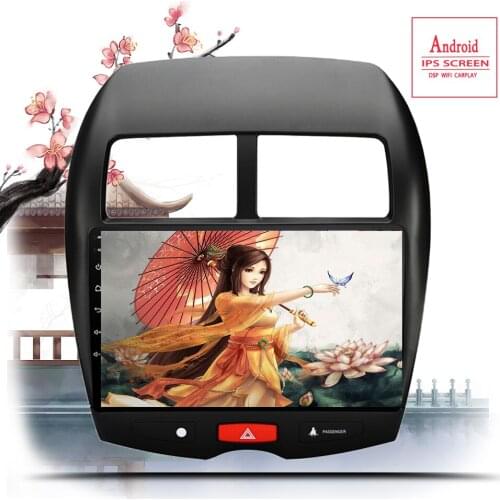 2Din Android 10.0 Car Multimedia Dvd Player For Mitsubishi ASX 2010-2018 Auto Navigation GPS Stereo Radio Cassette Recorder 4G