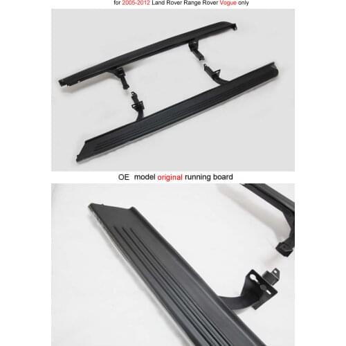 For Range Rover(Vogue) 2005-2012 side step foot bar running boards,superior quality,OE model,come with mud guard,great discoun