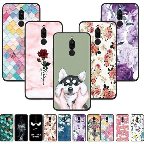 Phone Case For Xiaomi Redmi 8 Dirt-resistant Cute Shockproof Anti-knock Soft Case Waterproof Silicone Wristbandcover Lanyard