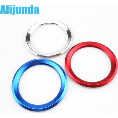 Alijunda Excellent New 3D steering wheel aluminium alloy Sticker case for E39 E36 E60 E90 E34 BMW E46 car styling