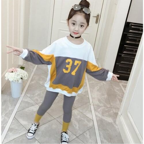 Children Clothing Sets Costumes For Kids Sport Suits Girls Clothes Set Long Sleeve Sweatshirt+Pants Casual Baby Girls Outfits