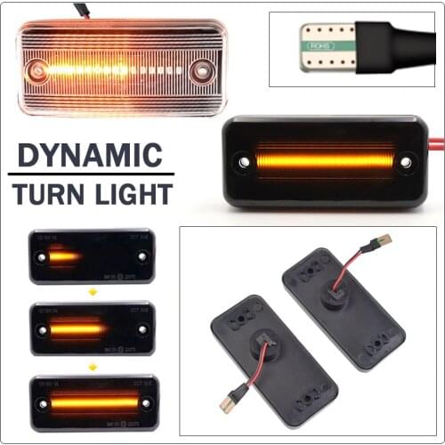 Dynamic Flowing LED Side Marker Light For Iveco Fiat Ducato Citroen Relay Peugeot Boxer Renault VOLVO MAN Car Styling