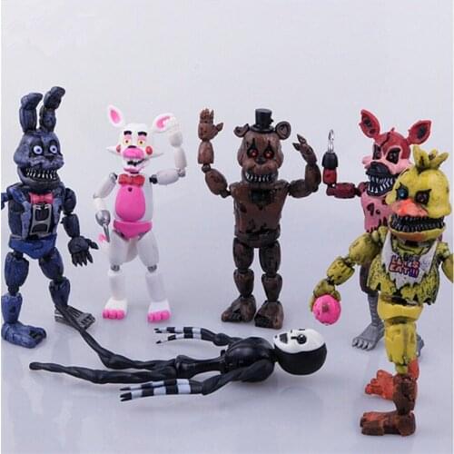 Anime Figure Five Night At Freddy Action Figure Toy Fnaf Bonnie Bear Foxy Pvc Model Doll Freddys Toys Children Kids Gift