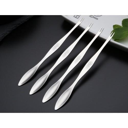 Seafood Lobster Tool Stainless Steel Crab Fork Spoons Handy Helper Nutcracker Multifunctional Creative Fruit Fork W9245