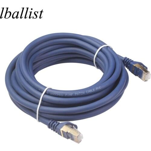 Lballist Gold Plated Cat8 Ethernet Rj45 Cable Male to Male Multi-Shielded For Modem Router LAN Network