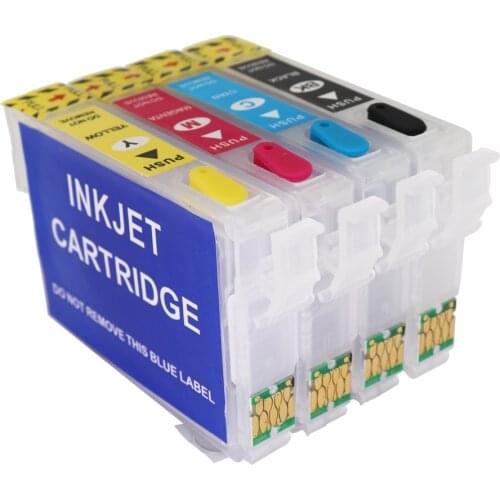 4 PCS T2991 29 29XL Refillable Ink Cartridge with Auto Reset Chips For Epson XP-235 432 245 247 332 335 342 345 435 442 445