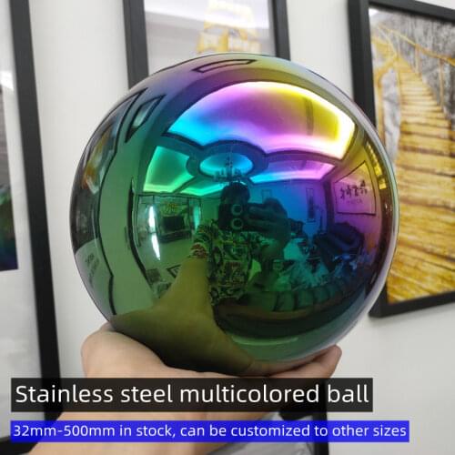 Multi-color ball Dia 180mm 18cm stainless steel hollow ball seamless fine Sphere Home Yard Swimming Pool Decoration Ornaments