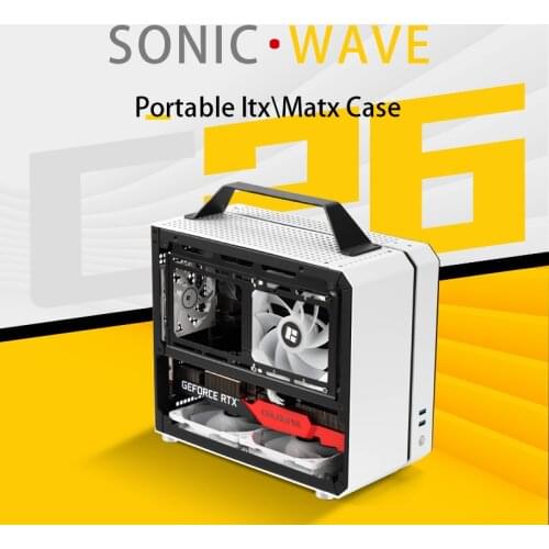 Mechanic Master C26- Sonic Wave-Portable ITX/MATX Multifunctional Computer Case PC Case