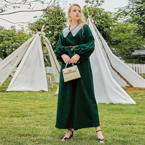 Eid Fashion Long Dress Turkey Mubarak Abaya Dubai Muslim Dresses Abayas For Women Robe Longue Musulman Kaftan Djellaba femme