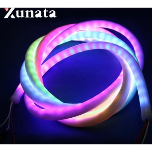 LED Strip Addressable 12V WS2811 WS2812B 5V SK6812 RGB LED Neon Pixel Rope Light 30/60leds/m Waterproof Neon Strip 1m 3m