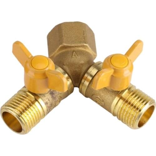 New 2 Way 1/2 "Faucet Adapter Outside Garden Irrigation Tap Adapter and Hose Divider
