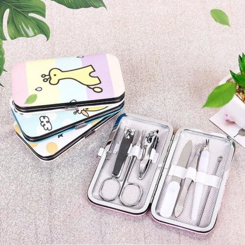Nail Cutter Stainless Steel Pedicure Cartoon Animals Nail Scissor Manicure Ear Pick Nail File Clipper Tool Travel Hygiene Kit