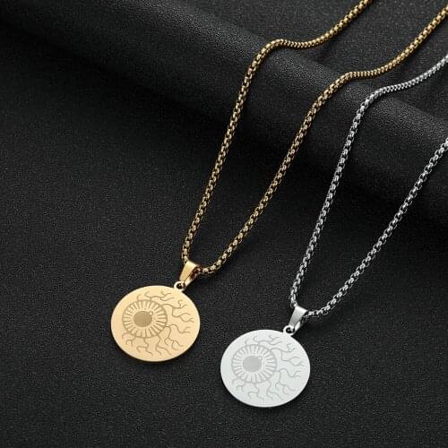 Cxwind Stainless Steel Eye Ball Pendant Necklace For Women Men Pupil Charm Necklace Party Ornament Round Choker Jewelry Gift