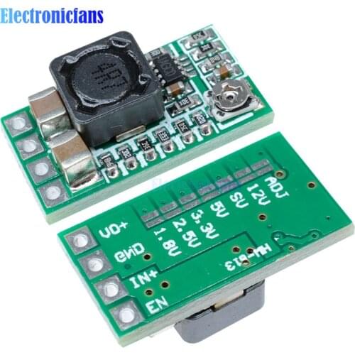 5pcs Mini DC-DC 12-24V To 5V 3A Step Down Power Supply Module Voltage Buck Converter Adjustable 97.5% 1.8V 2.5V 3.3V 5V 9V 12V