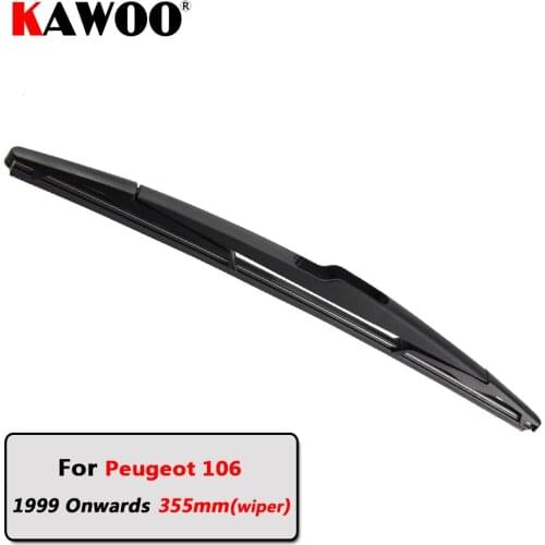 KAWOO Car Rear Wiper Blade Blades Back Window Wipers Arm For Peugeot 106 Hatchback (1999 Onwards) 355mm Auto Windscreen Blade