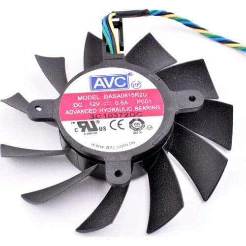 Brand new original DASA0815R2U 12V 0.60A EVGA GTX550 GTX450 public version graphics card fan