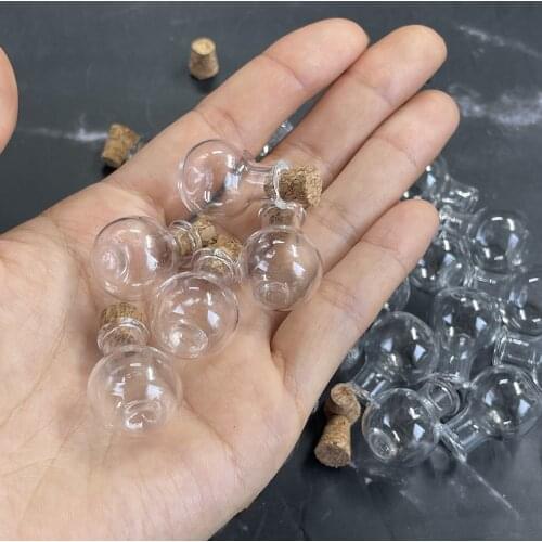 1/3/5/10PCS Glass Bottles Mini Potion Bottle Mini Cork Glass Vials Wedding DIY Mini Drift Bottle Wishing Bottle Perfume Bottles