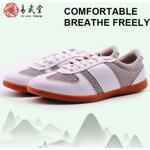 Taiji Shoes Yiwutang 2019 Summer Men/Women Shoes Tai chi and Kung fu Shoes Air Holes Sneakers Light Running Cushioning Shoes