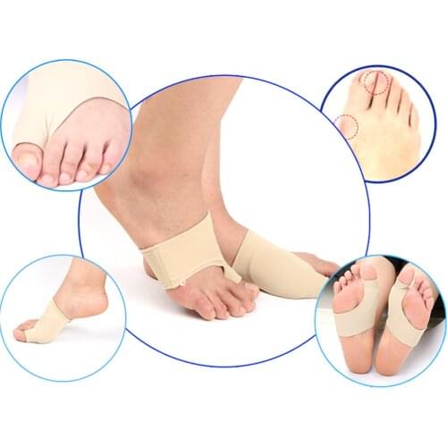 Man and women Fabric Gel Toe Bunion Pad Protector Hallux Valgus Corrector Straightener feet care bandage