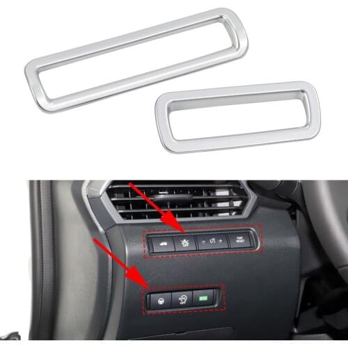 Interior Front Lamp Headlight Switch Chrome Frame Decoration Cover Trim For Nissan Altima 2019 2020 2021 Accessories
