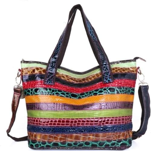 Fashion Women Genuine Leather Handbag Designer Large Capacity Female Messenger Tote Bags High Quality Ladies Purses Shoulder Bag