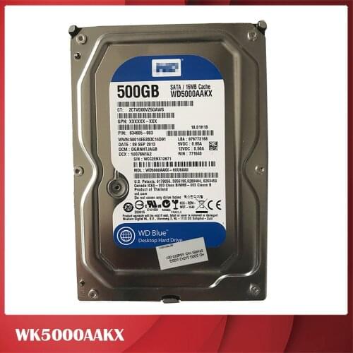 100% tested For HP 500G Hard Disk Drive 3.5" 7200rpm SATA WK5000AAKX 634605-003 Fully tested all functions Work Good
