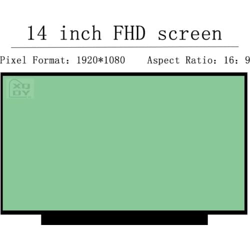 14" Slim LED matrix For HP Notebook - 14-dk0008na laptop lcd screen panel 1920*1080 30 pins EDP Non Touch