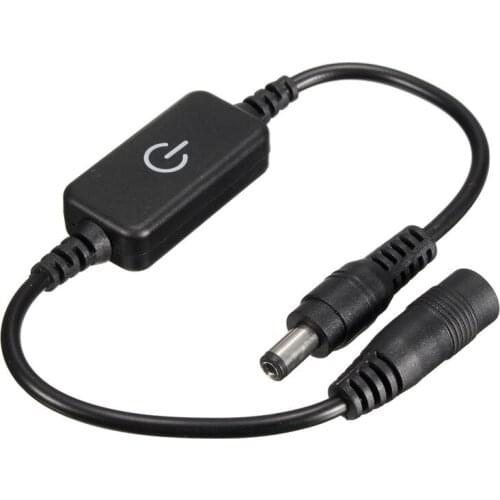 2 PCS LED dimmer DC 12V-24V 3A Touch Sensor Switch ON/OFF Bright for Single Color LED Strip Lamp Black/White