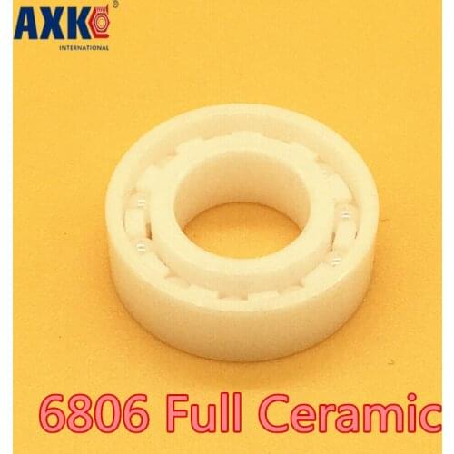 2019 Real Top Fashion Axk 6806 Full Ceramic Bearing ( 1 Pc ) 30*42*7 Mm Zro2 Material 6806ce All Zirconia Ball Bearings