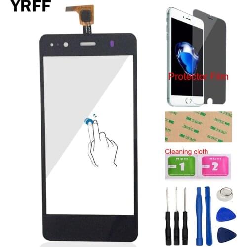 4.5'' Mobile Phone Touch Panel Front Glass For BQ Aquaris A4.5 A 4.5 Touch Screen Digitizer Panel Glass Sensor Protector Film