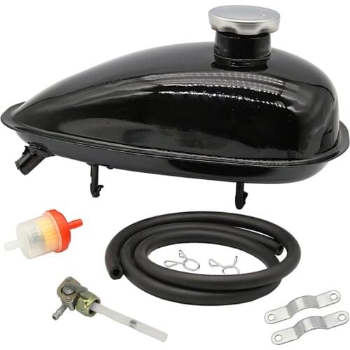 2L 4L Black Gas Tank W/ Cap Petcock For 49CC 50CC 80CC 60cc Engine Motorized Bicycle Petrol Tank Fuel Tank Cap