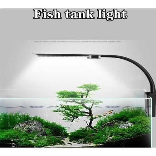 Clip-On LED Light Super Slim Aquarium Plants Grow Light Aquatic Freshwater Lamps For Fish Reef Tanks
