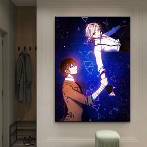 Bungou Stray Dogs Anime Painting Art allpaper Decorative Wall for Living Room canvas painting wall art Bedside Background