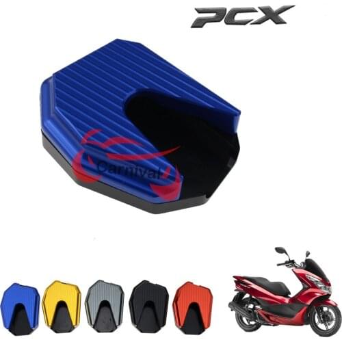 ForHONDA PCX125 PCX 125 PCX150 2012-2019 2016 2017 2018 Motorcycle CNC Kickstand Foot Extension Support Bracket Plate AGRANDAR