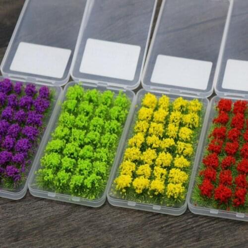 Simulation Shrubs Grass Clusters Needle Powder Small Haystack Train Scene Soldiers Sand Miniature Flower Model Building Tab V2E9
