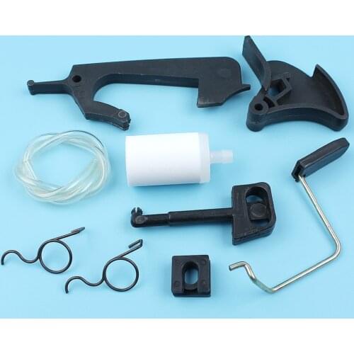Throttle Trigger Choke Rod Lever Arm Spring Kit For Husqvarna 136 137 141 142 36 41 Chainsaw Fuel Line Filter