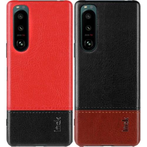Imak Ruiyi Business Leather Back Case For Sony Xperia 5 iii Cover Shell Fundas