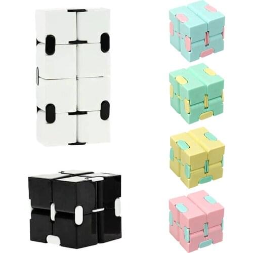 Puzzle Cube Durable Exquisite Decompression Toy Infinity Magic Cube For Adults Kids Fidget Case Antistress Anxiety Desk Toy
