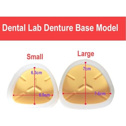 2PCS Dental Lab Denture Base Model Magnetic Base Case On Plaster Work Dental Equipment Mechanic