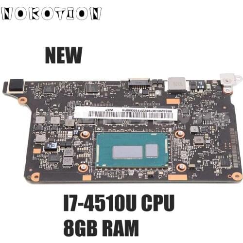NOKOTION For Lenovo Yoga 2 Pro Laptop Motherboard VIUU3 NM-A074 with i7-4510U 8GB RAM 5B20G38213 full test